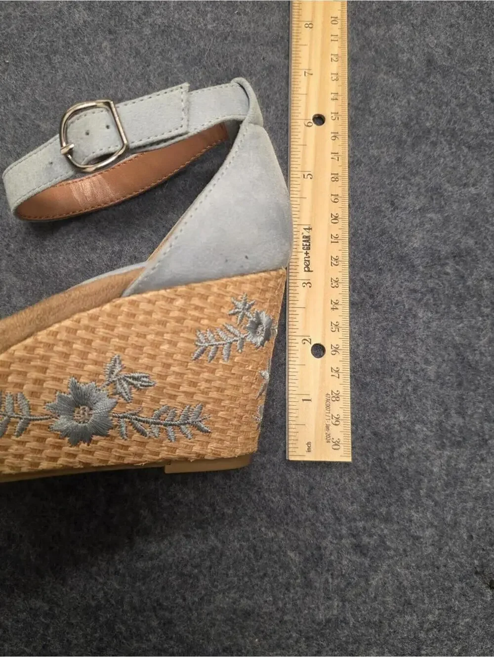 Style & Co Bohemian Seleeney Wedge Sandal Sz 9 US